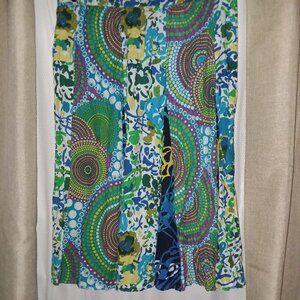 Lightweight Cotton Boho Tribal Print Skirt